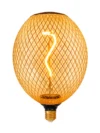 LAMPARA LED MESH AMBER GLOBO 4W CALIDA