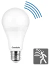 LAMPARA LED CON SENSOR 12W E27 FRIA CANDELA