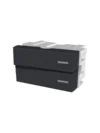 LLAVE EMBUTIR JELUZ PLATINUM INTERRUPTOR DOBLE 1/2 MODULO NEGRO