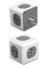 ADAPTADOR 3 PATAS CHATAS A 5 TOMAS CUBO