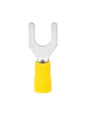 TERMINAL U DE BRONCE AISLADO 4 A 6 AMARILLO