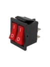 LLAVE DOBLE ESTUFA ELECTRICA VERTICAL ROJA