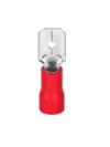 TERMINAL PALA HEMBRA DE BRONCE AISLADO 0,5 A 1,5 ROJO