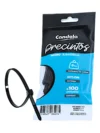PRECINTO PLASTICO 100mm x 2,5mm x 100 Un. NEGRO