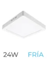 LUMINARIA LED CANDELA DE SOBREPONER 24w FRIA CUADRADA