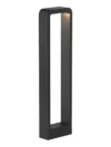 APLIQUE DE PISO BLACK CURVO 60CM 10W CALIDO
