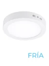 LUMINARIA LED CANDELA DE SOBREPONER 12w FRIA REDONDA