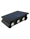 APLIQUE LED SOLAR PARED BIDIRECCIONAL CON LUPA