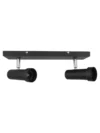 APLIQUE PARA BAÑO 2 LUCES GU10 NEGRO