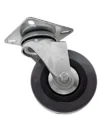 RUEDA GIRATORIA CON BASE GOMA GRIS .50MM