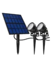 ESTACA SOLAR REDONDA X2 2W FRIA CANDELA