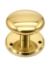 PICAPORTE POMO FIJO CENTRADO LISO BRONCE PUL R/70