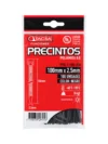 PRECINTO PLASTICO 100mm x 2,5mm x 100 Un. NEGRO TACSA